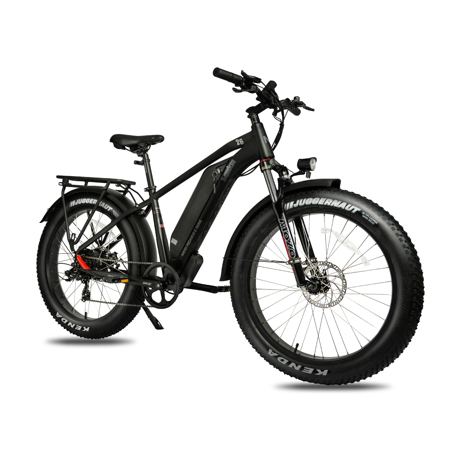 pegasus e trekking bike Discover the Convenience of MG8713-PEGASUS Step-Thru Electric Bike-MEIGI Black